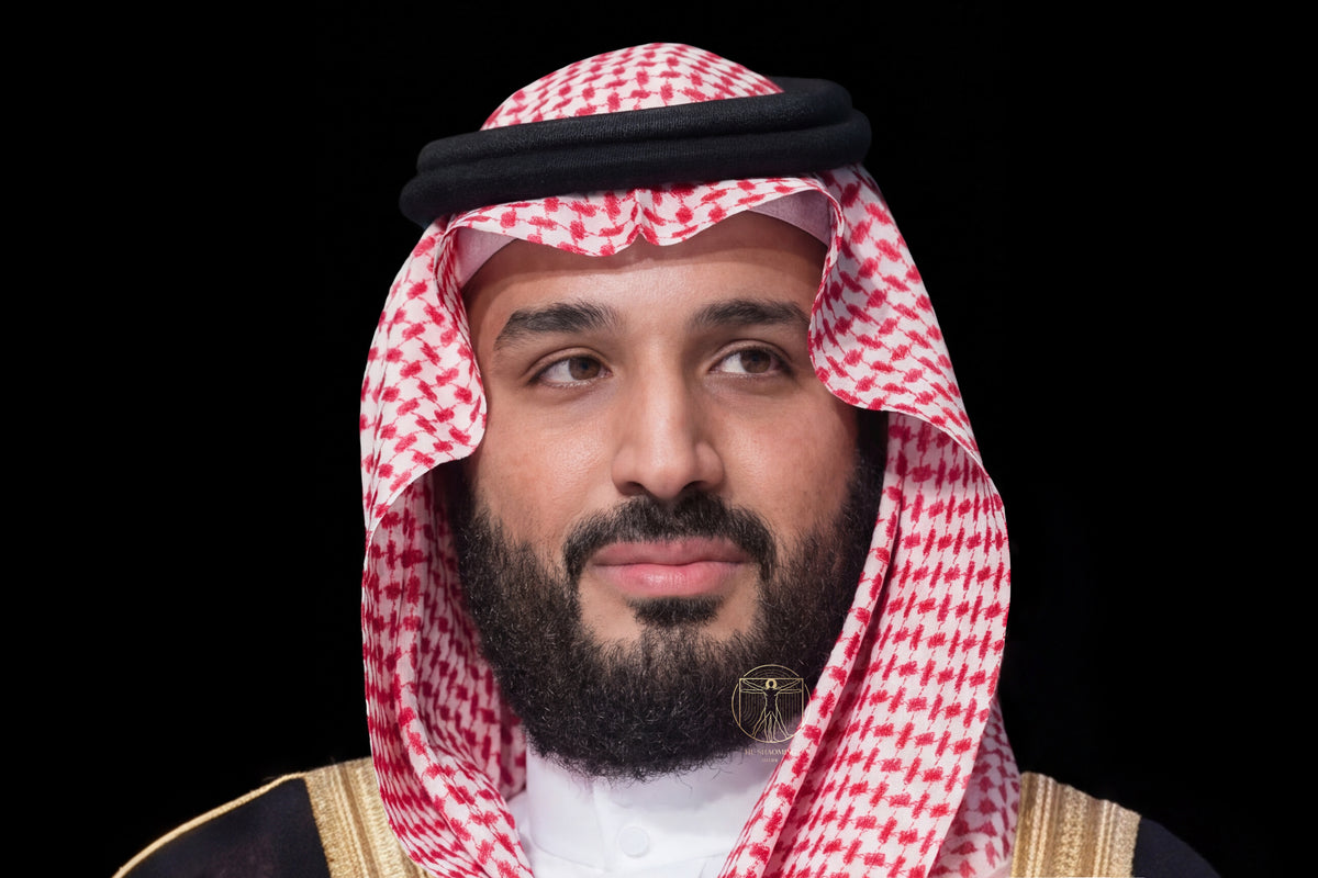 Hyperrealistic silicone sculpture face of Saudi Crown Prince Muhammad bin Salman (MBS) by Hu Shaoming